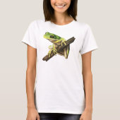 Grüner Baumfrosch-T - Shirt (Vorderseite)