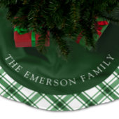 Grüner Baumrock Polyester Weihnachtsbaumdecke