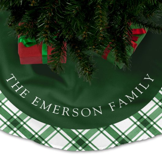 Grüner Baumrock Polyester Weihnachtsbaumdecke