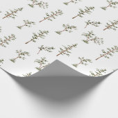 Grüner Baumwald-Forstmuster Geschenkpapier (Ecke)