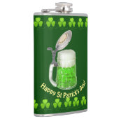 Grüner Beer St Patrick's Day Flachmann (Rechts)
