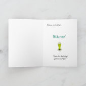 Grüner Beer St. Patrick's Day Karte (Innenseite)