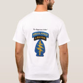 Grüner Berets Vetrans SF LRPS Patch T-Shirt (Rückseite)