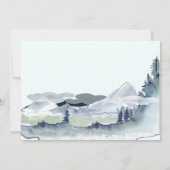 Grüner Berg Save the Date horizontal Einladung (Rückseite)