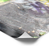 Grüner Besucher aus dem Weltraum Graffiti Poster (Ecke)