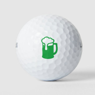 Grüner Bier Golfball