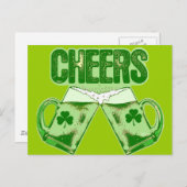 Grüner Bierkäfer Postkarte (Vorne/Hinten)