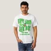 Grüner Biertag St Patrick's T-Shirt (Vorne ganz)