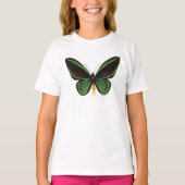 Grüner Birdwing Schmetterling T-Shirt (Vorderseite)