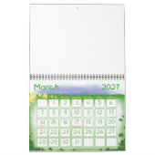 Grüner Blankenkalender mit Ferien für Kinder Kalender (Mär 2027)