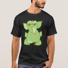 Grüner Blatt Ganpati T - Shirt