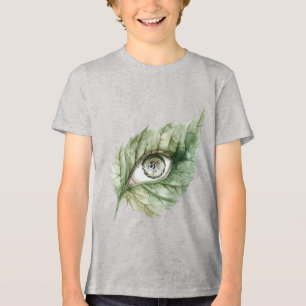 Grüner Blatt Kobold Auge Tri-Blend Shirt