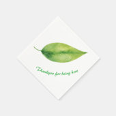 Grüner Blatt Serviette (Ecke)