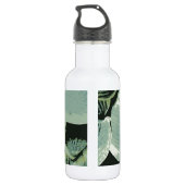 Grüner BlattHosta Trinkflasche (Rückseite)