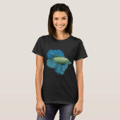 Grüner blauer Kampffisch T-Shirt (Vorne ganz)