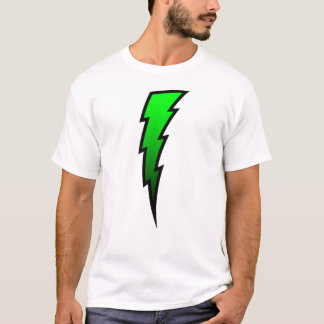 Grüner Blitz-Bolzen T-Shirt