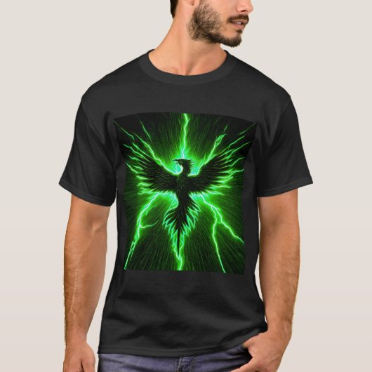 Grüner Blitz Phoenix Aktiver T - Shirt (Vorderseite)
