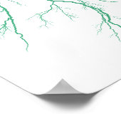 Grüner Blitz Poster (Ecke)