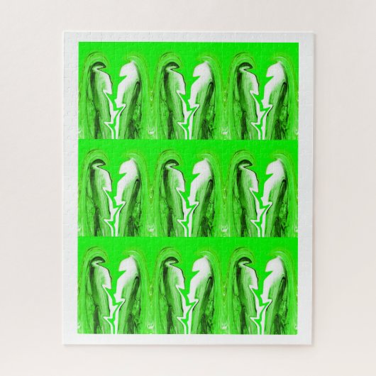 Grüner Blitz Puzzle (Vertikal)