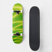 Grüner Blitz Skateboard (Vorderseite)