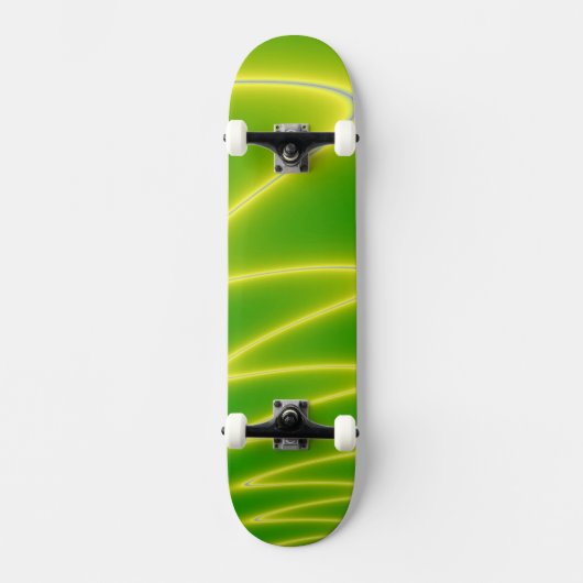 Grüner Blitz Skateboard (Vorderseite)