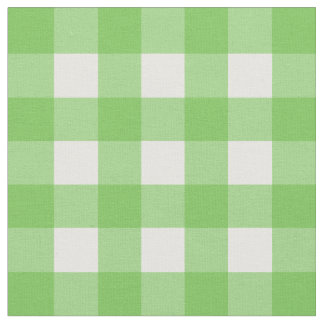 Grüner Blitz u. weißer Gingham-Karo Stoff