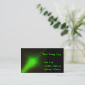 Grüner Blitz Visitenkarte (Stehend Vorderseite)