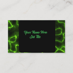 Grüner Blitz Visitenkarte