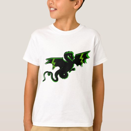 GRÜNER BLITZDRACHE IM FLUG (HEUTIGER BESTER PREIS) T-Shirt (Vorderseite)
