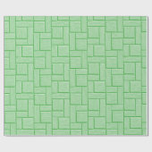Grüner Block Geschenkpapier (Flach)