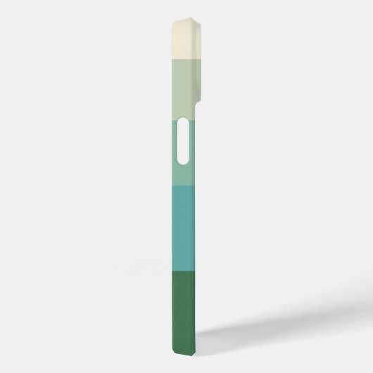 Grüner Block mit fünf Shades Case-Mate iPhone Hülle (Rückseite / Rechts)