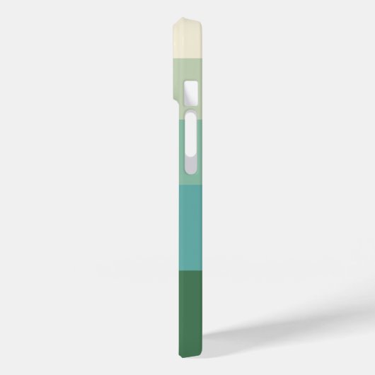 Grüner Block mit fünf Shades Case-Mate iPhone Hülle (Rückseite / Links)