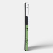 Grüner Blumen- und Schmetterlings-Handyhülle Case-Mate iPhone Hülle (Rückseite / Rechts)