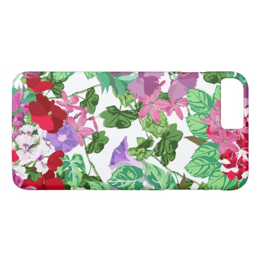 Grüner Blumengarten Case-Mate iPhone Hülle (Rückseite (Horizontal))