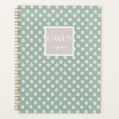 Grüner Blumenplaner Planer (Vorderseite)