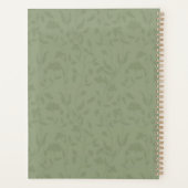 Grüner Blumenplaner Planer (Rückseite)