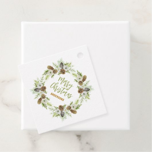 Grüner Blumenstrauß Geschenkanhänger (Beispiel)