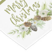 Grüner Blumenstrauß Kurzer Tischläufer (Ecke)