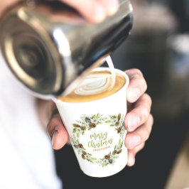 Grüner Blumenstrauß Pappbecher