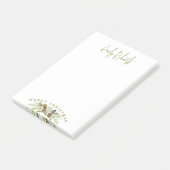 Grüner Blumenstrauß Post-it Klebezettel (angewinkelt)