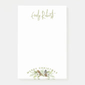 Grüner Blumenstrauß Post-it Klebezettel (Vorderseite)