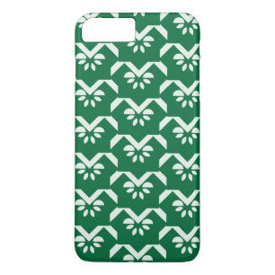 Grüner Blumenzickzack Case-Mate iPhone Hülle