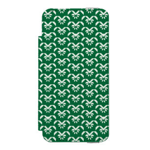 Grüner Blumenzickzack Incipio Watson™ iPhone 5 Geldbörsen Hülle