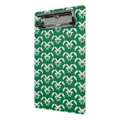 Grüner Blumenzickzack Mini Klemmbrett (Gewinkelt2)