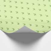 Grüner Bogen, hellgrüner Hintergrund Geschenkpapier (Ecke)