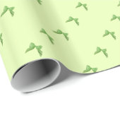 Grüner Bogen, hellgrüner Hintergrund Geschenkpapier (Rolleneckpunkt)