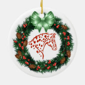 GRÜNER BOGEN-ROTAPPALOOSA KERAMIK ORNAMENT (Hinten)