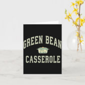 Grüner Bohnen Cerole Lustiger Erntedankfest Karte (Gelbe Blume)