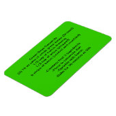 Grüner Bohnenmagnet Magnet (Linke Seite)