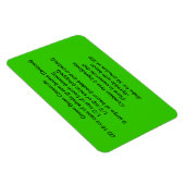 Grüner Bohnenmagnet Magnet (Rechte Seite)